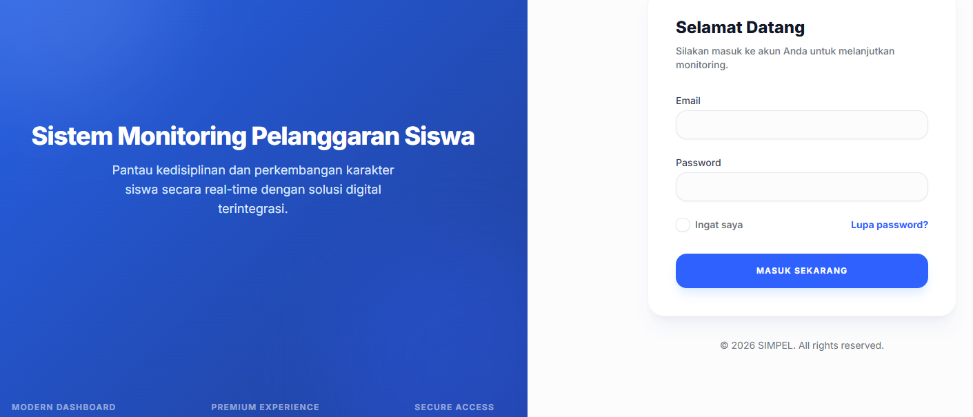 Monitoring Pelanggaran Siswa